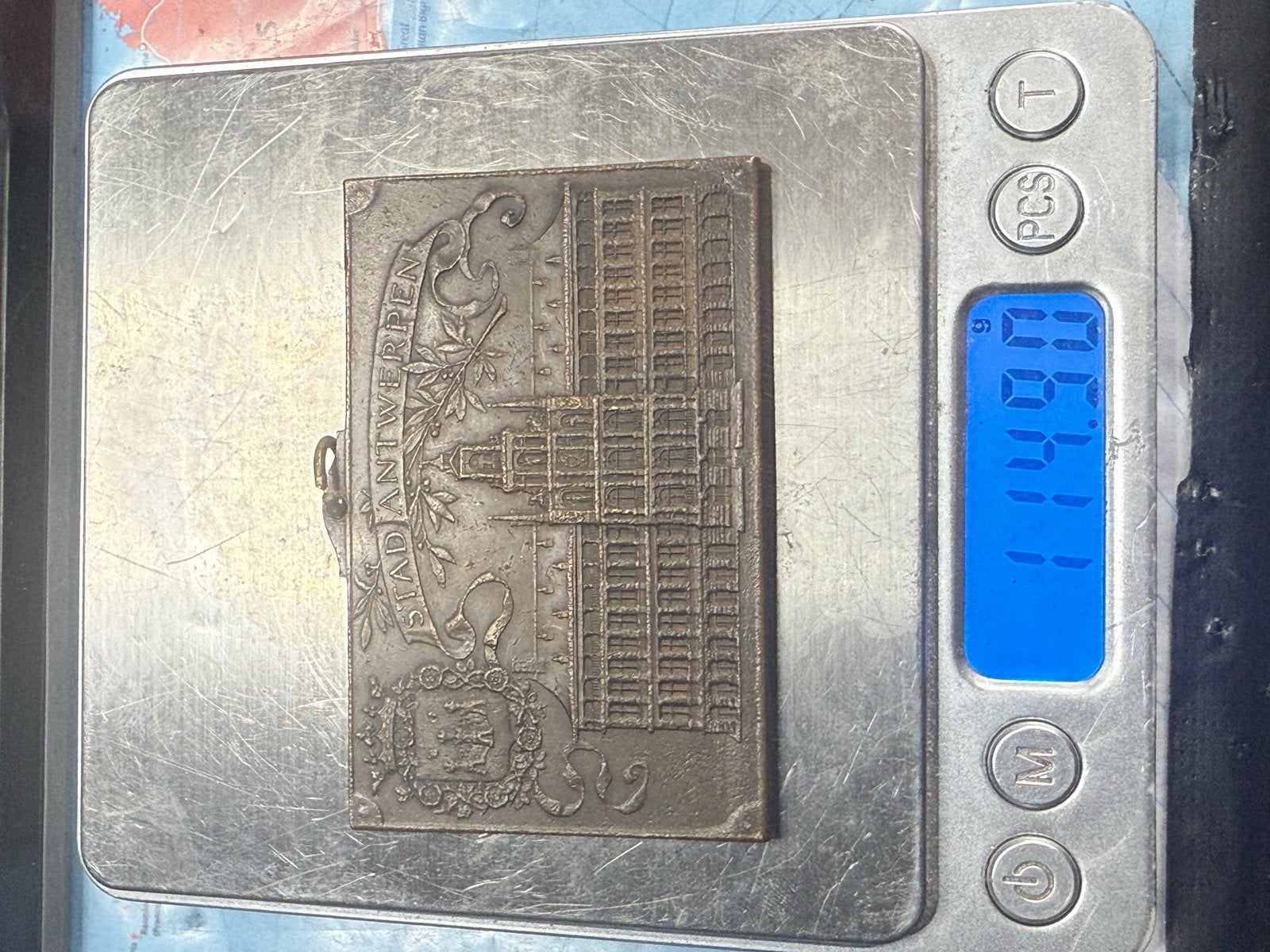 Antieke Medaille Antwerpen 25e Bestendig Festival 1884-1909, Ophalen of Verzenden, Gebruikt