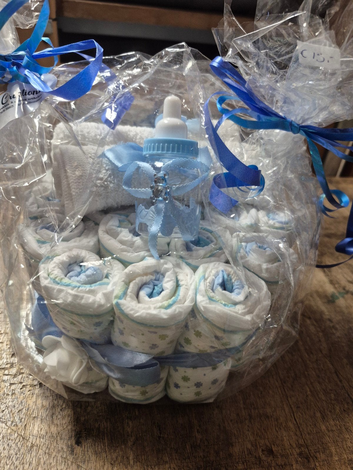 Luiertaart blauw NIEUW, Ophalen of Verzenden, Nieuw