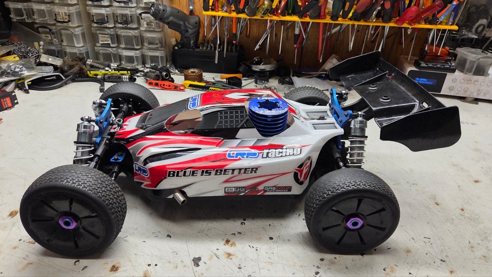 Te koop mooie lrp, Hobby en Vrije tijd, Gebruikt, Auto offroad, Ophalen of Verzenden, Schaal 1:8