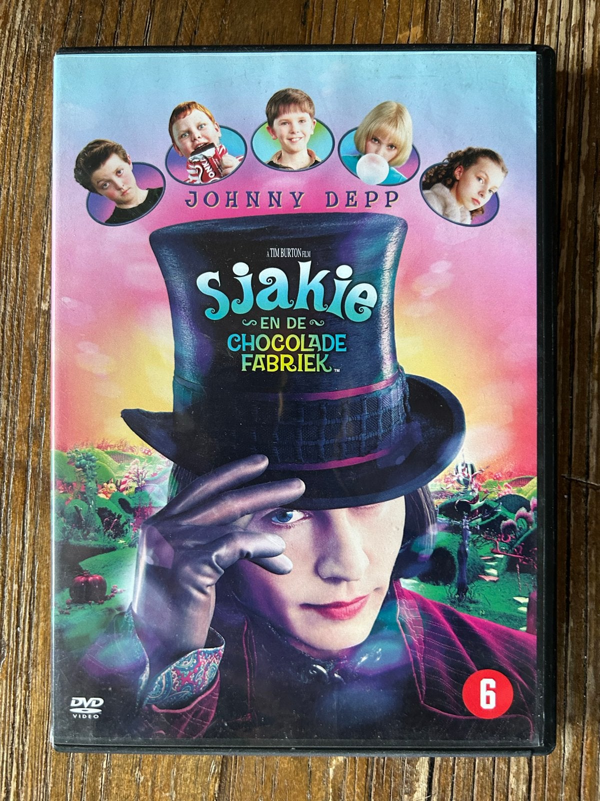 Sjakie en de Chocoladefabriek DVD - Tim Burton, Avontuur, Gebruikt, Ophalen of Verzenden, Vanaf 6 jaar