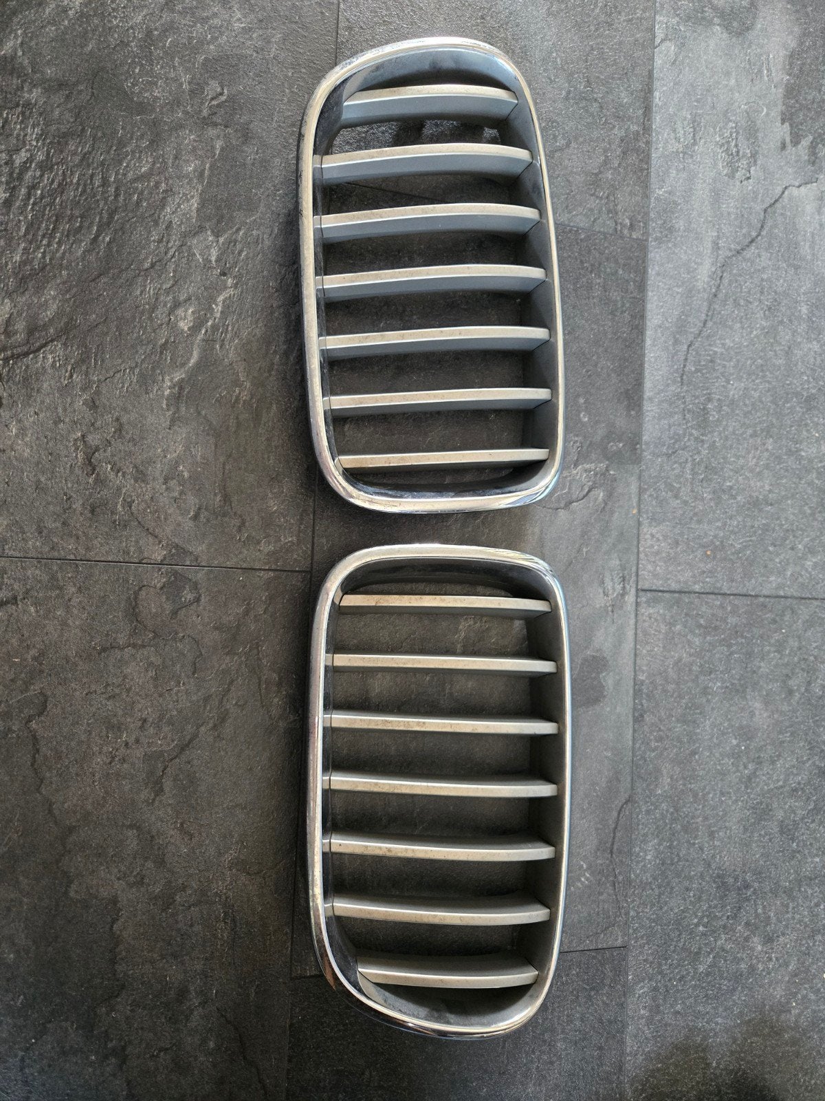 Gebruikte BMW Nieren Grill Set- Nog Netjes, Wel Even Poetsen, Ophalen of Verzenden, Gebruikt, BMW, Bumper