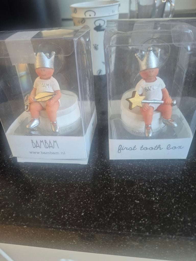 BAMBAM Baby Kroon Spaarpot / Tanden Doosje - Nieuw, Ophalen of Verzenden