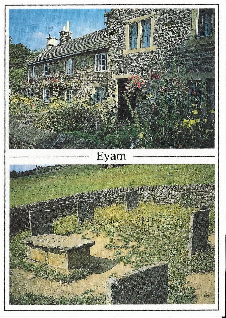 Ansichtkaart  Eyam (Eng)	Plague Cottage	Graves Hancock Fam., Verzenden, 1980 tot heden, Gelopen, Engeland