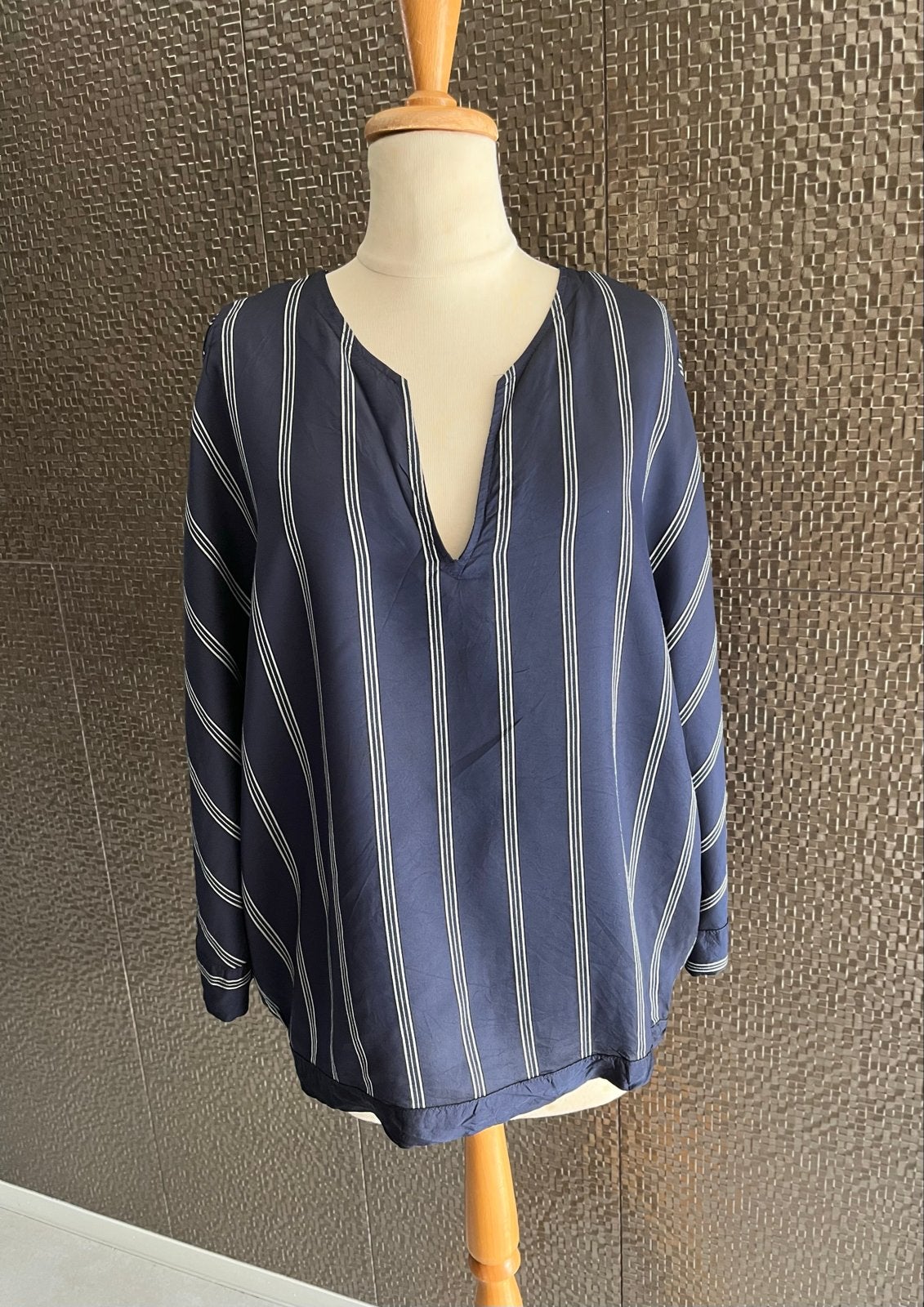 Just in Case gestreepte blouse, maat 40/42, Ophalen of Verzenden, Gedragen, Maat 42/44 (L), Blauw