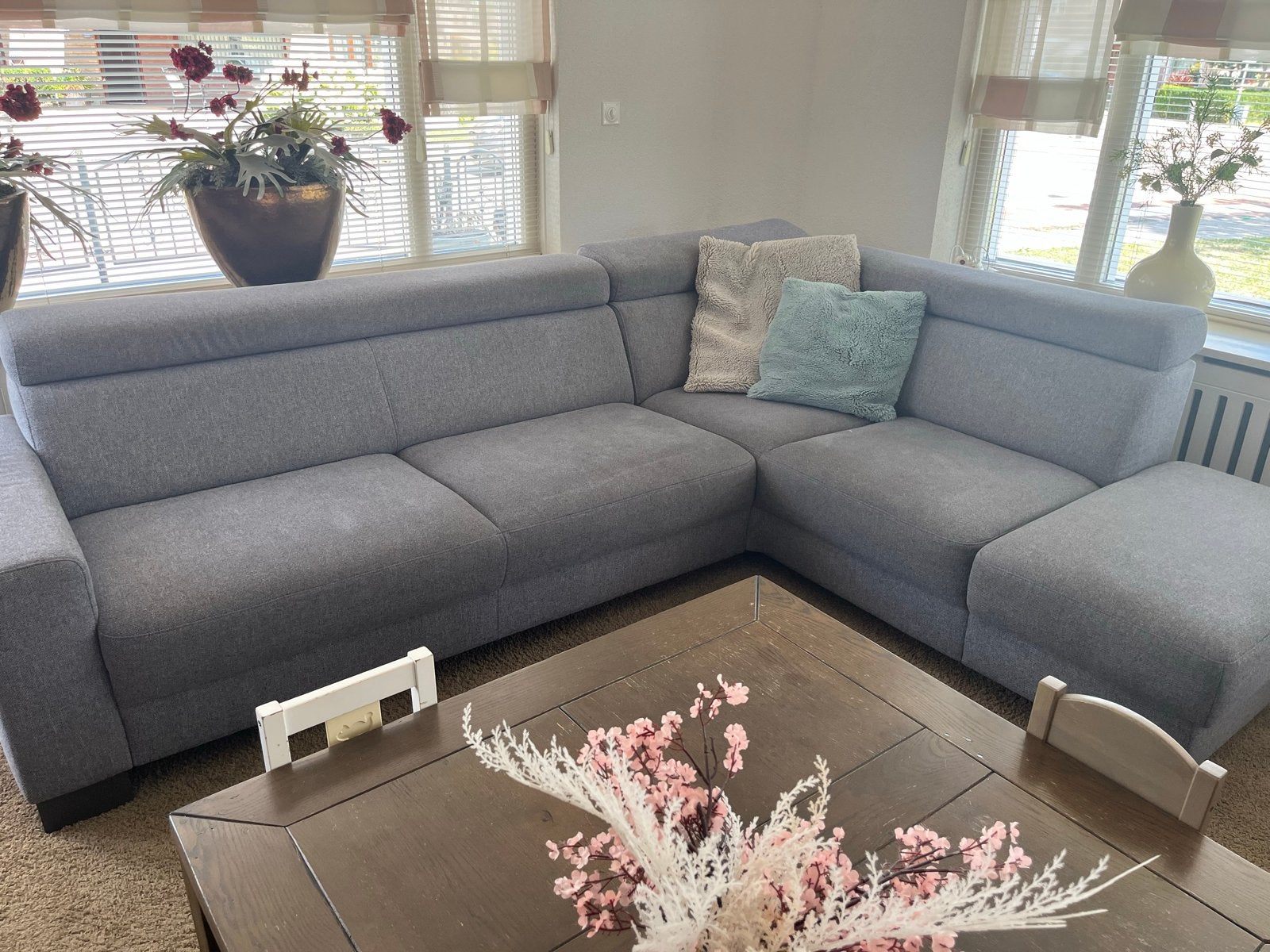 Hoekbank 270x220 met opbergvak, Huis en Inrichting, Ophalen, 250 tot 300 cm, Gebruikt, Hoekbank