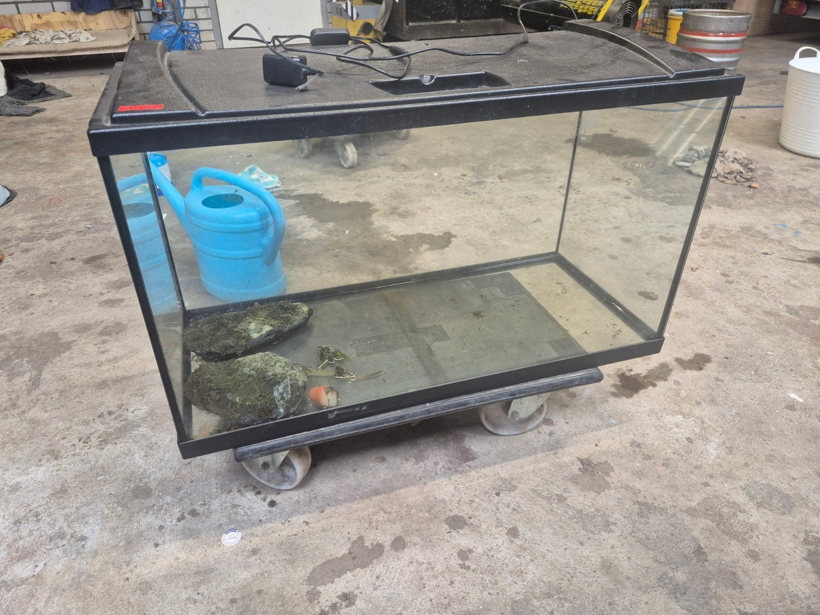 Aquarium EHEIM 80x35x45, Ophalen, Gebruikt, Eheim, Inclusief deksel