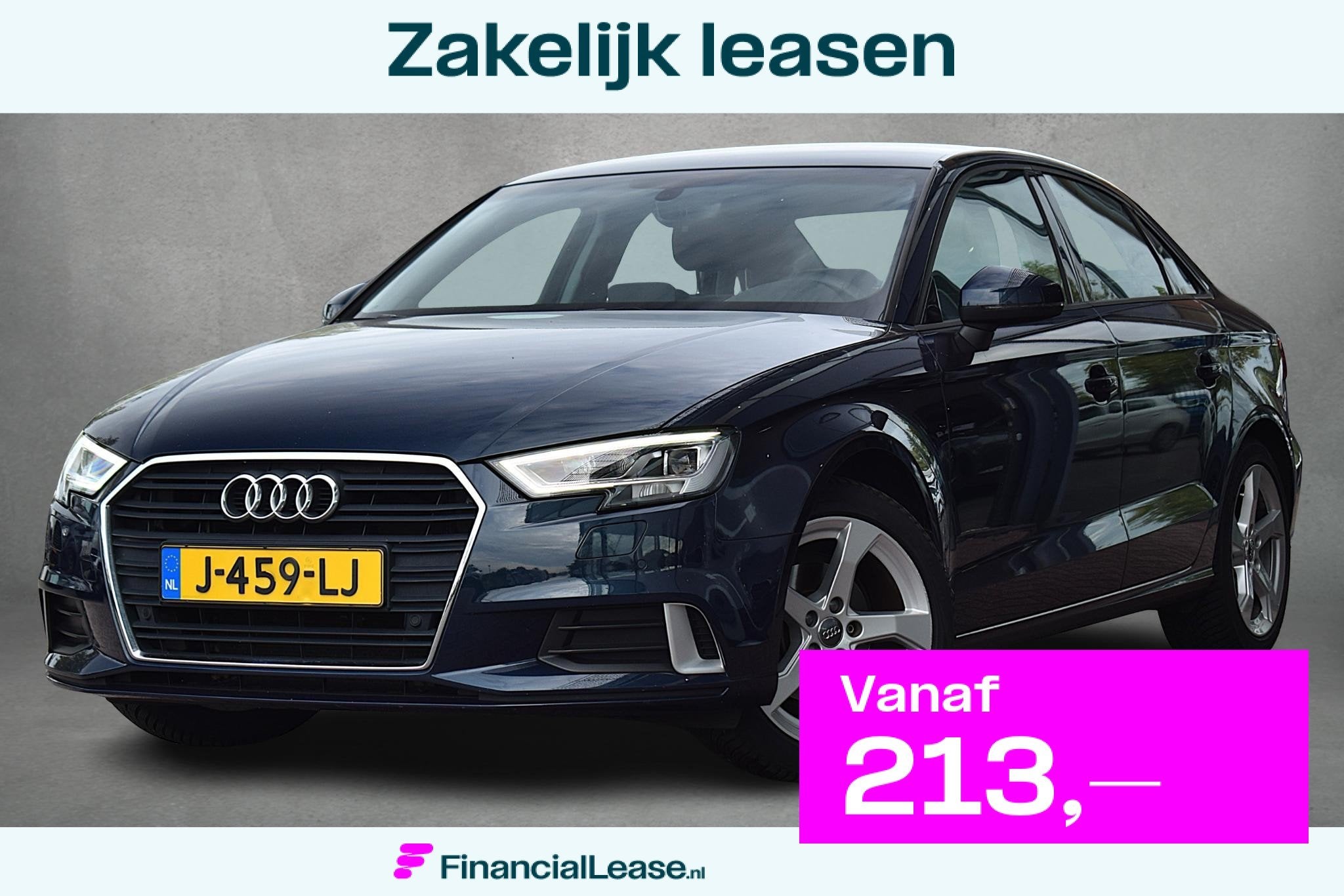 Audi A3 Limousine 30 TFSI Advance | Sportstoelen | Climate |, Voorwielaandrijving, Stof, Gebruikt, Blauw