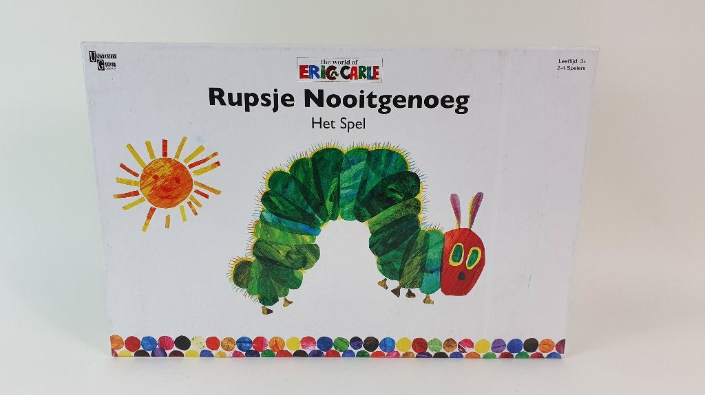 Rupsje Nooitgenoeg bordspel, Eric Carle, compleet. 6B9, Tweedehands verkoop, Tweedehands verkoop, Gebruikt, Ophalen of Verzenden