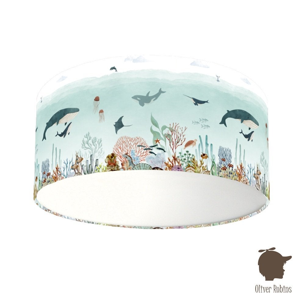 Plafondlamp Zee Blauw Oliver Robins, Bi & Li Creaties, Nieuw, Ophalen of Verzenden, Bilicreaties@gmail.com