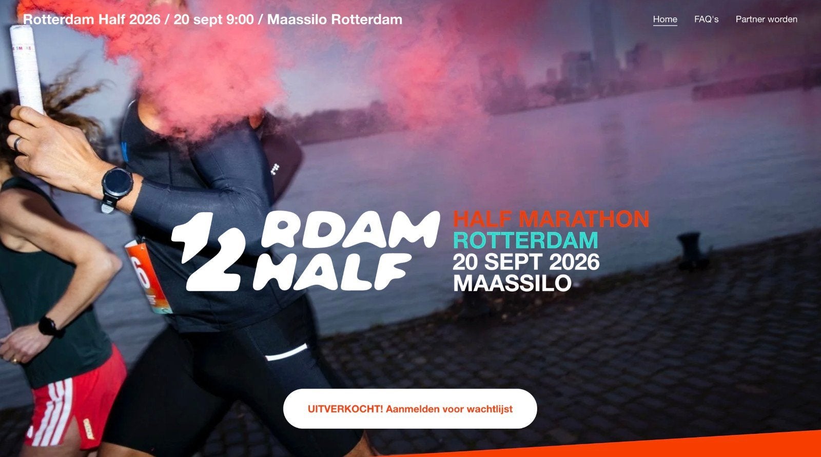 Rotterdam Half Marathon 20 september, Eén persoon, September