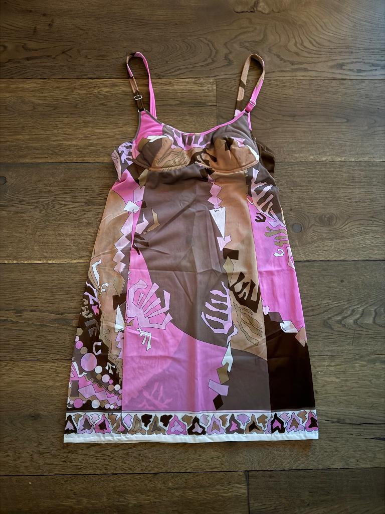 Vintage Emilio Pucci printed bustier mini dress – XS/S, Kleding | Dames, Jurken, Zo goed als nieuw, Maat 34 (XS) of kleiner, Overige kleuren