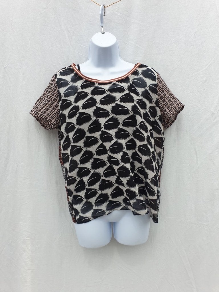 Leuk luchtig damesshirt. Mt S Merk Maison Scotch, ., Zwart, Ophalen of Verzenden, Zo goed als nieuw