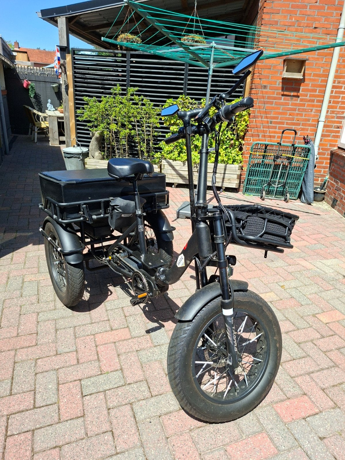 Deelbare driewielfiets, trike met brede banden.  Dubbelle ac, Fietsen en Brommers, Ophalen, Gebruikt