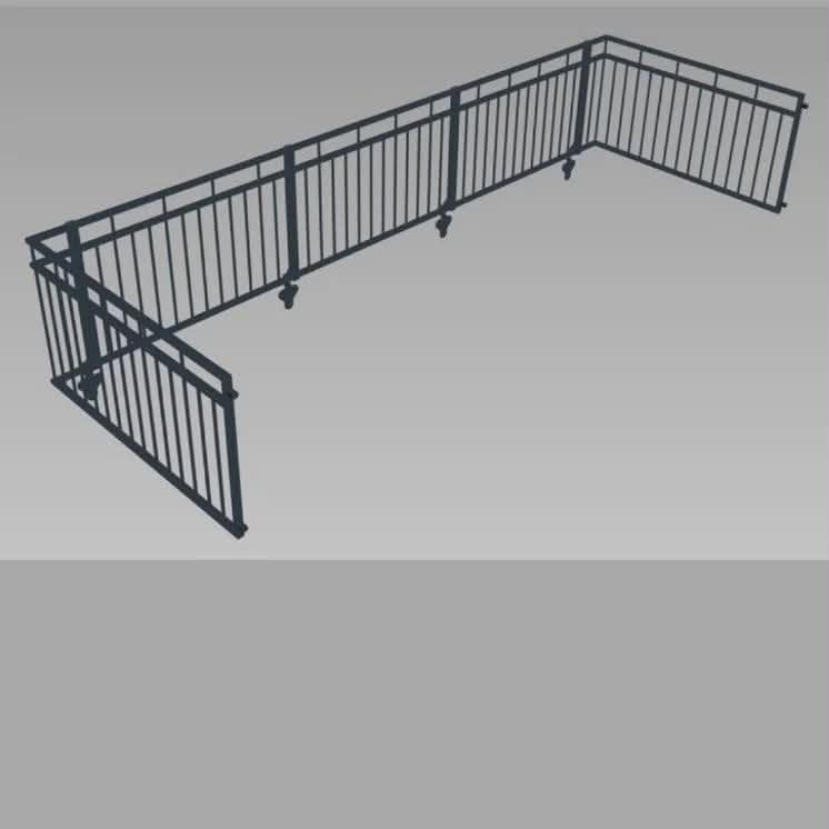 Fabricage, metalen balustrades en hekken., Ophalen of Verzenden, Zo goed als nieuw, IJzer, Sierhekwerk