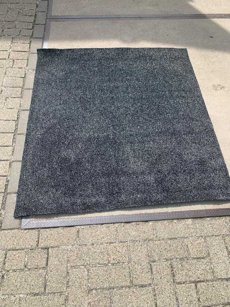 Aqua Stop Droogloopmat Antraciet 130x140 cm Antislip, Katoenstraat 18/5, 100 tot 150 cm, Nieuw, Ophalen of Verzenden
