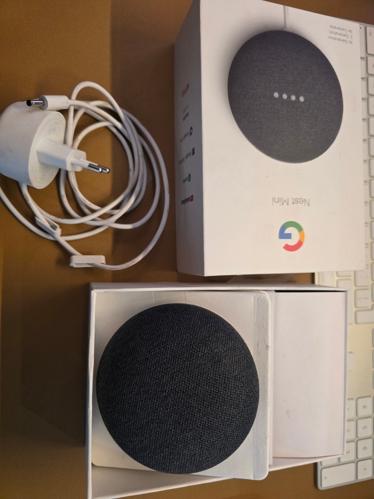Google Nest Mini 2e generatie (nieuwste model) - Zwart, Ophalen of Verzenden, Overige typen, Google