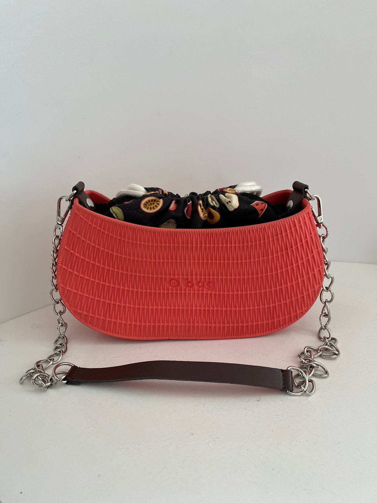 O Bag swing handtas koraalrood (orange ), Sieraden, Tassen en Uiterlijk, Tassen | Damestassen, Ophalen of Verzenden, Zo goed als nieuw