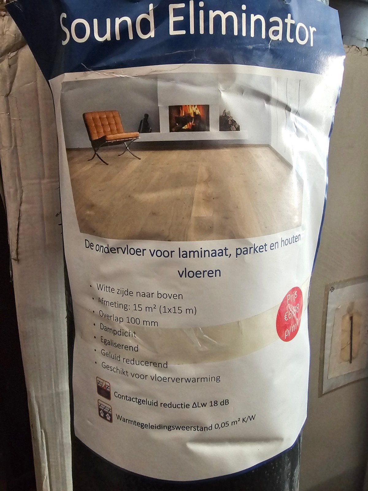 Sound Eliminator ondervloer voor laminaat, parket, Ophalen of Verzenden