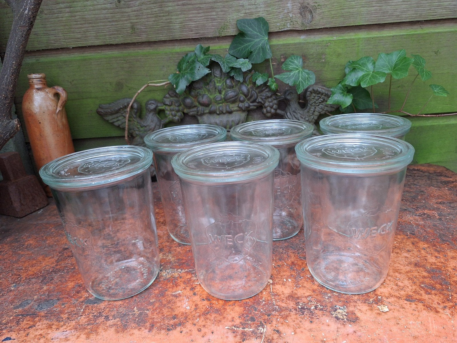 6 Inmaakpotten van het merk Weck  - 3/4 Liter, Huis en Inrichting, Ophalen of Verzenden, Nieuw, Glas