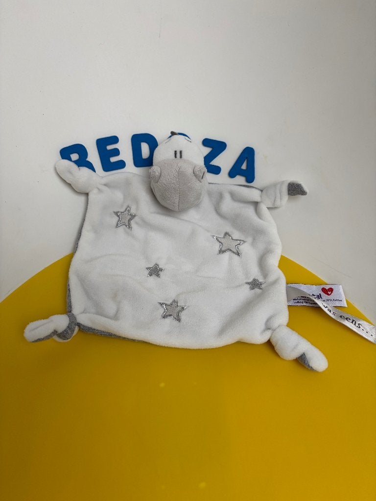 K2841 prenatal doekje draak draakje Dirkje wit grijs, Ophalen of Verzenden, Zo goed als nieuw, Overige typen
