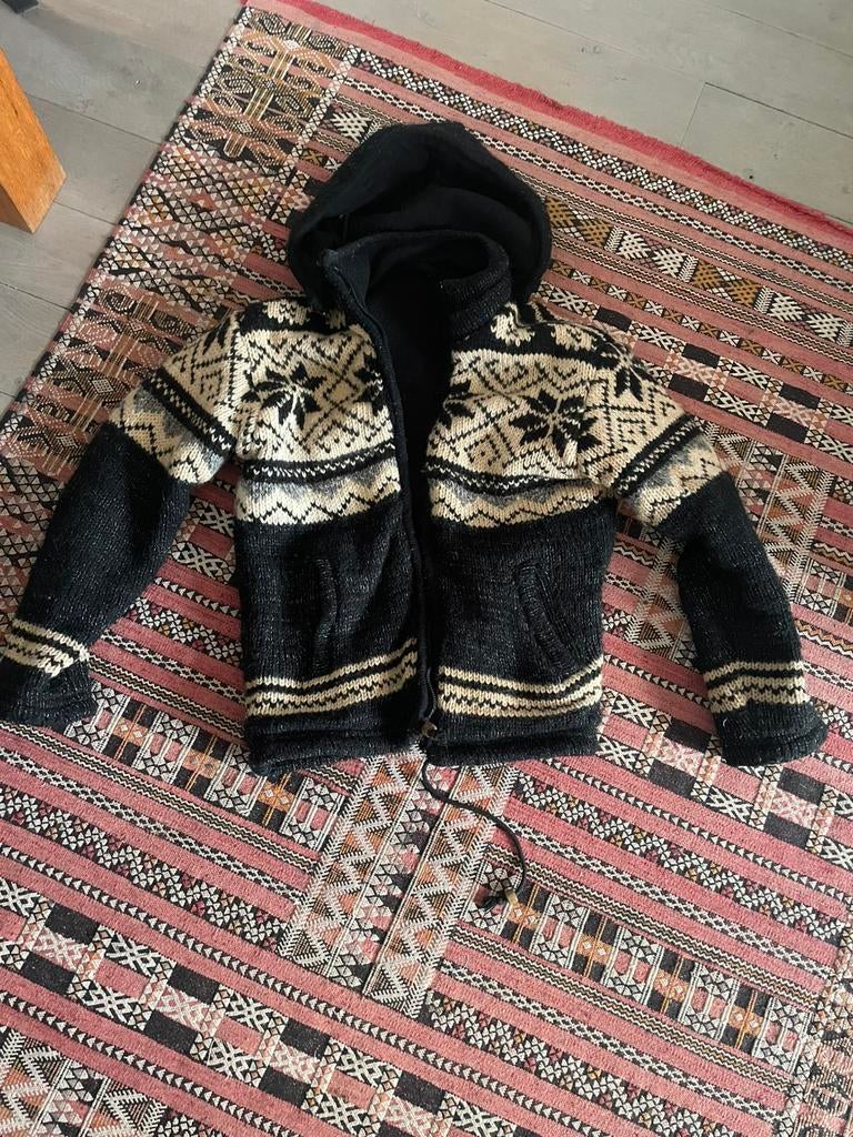 Wollen vest uit Nepal, Kleding | Dames, Truien en Vesten, Ophalen of Verzenden, Gedragen, Maat 36 (S), Beige