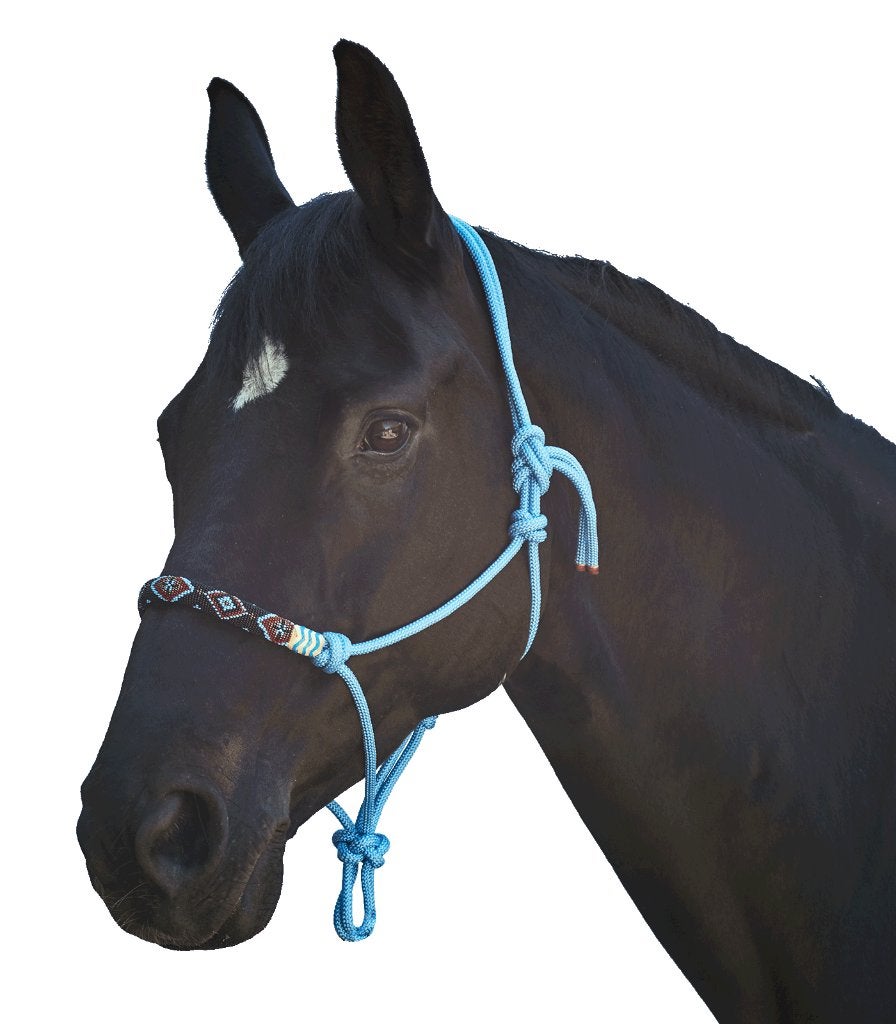 Nieuw touwhalster Parel Azuur Blauw maat pony of Cob, ., Nieuw, Ophalen of Verzenden, Blauw