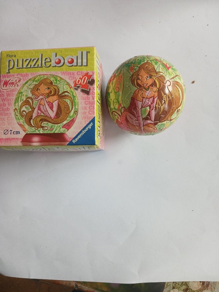 Winx Club Flora Puzzleball Ravensburger 60 stukjes, Verzenden, Zo goed als nieuw