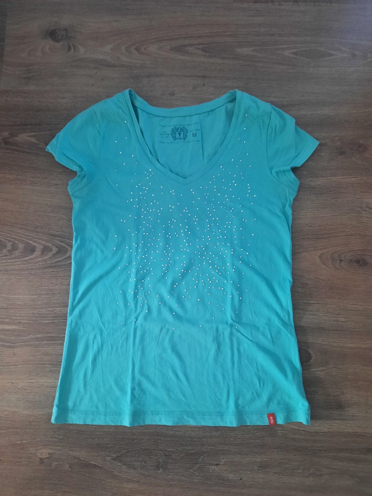 Te koop dames T- shirt, Maat 38/40 (M), Blauw, Ophalen of Verzenden, Korte mouw