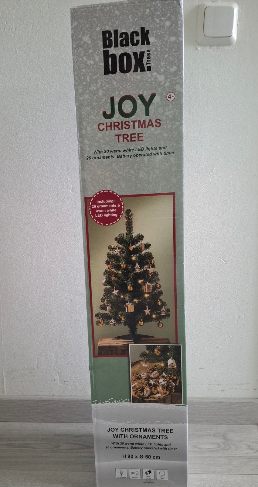 Kerstboompje, inclusief lampjes H90 x B50, Ophalen
