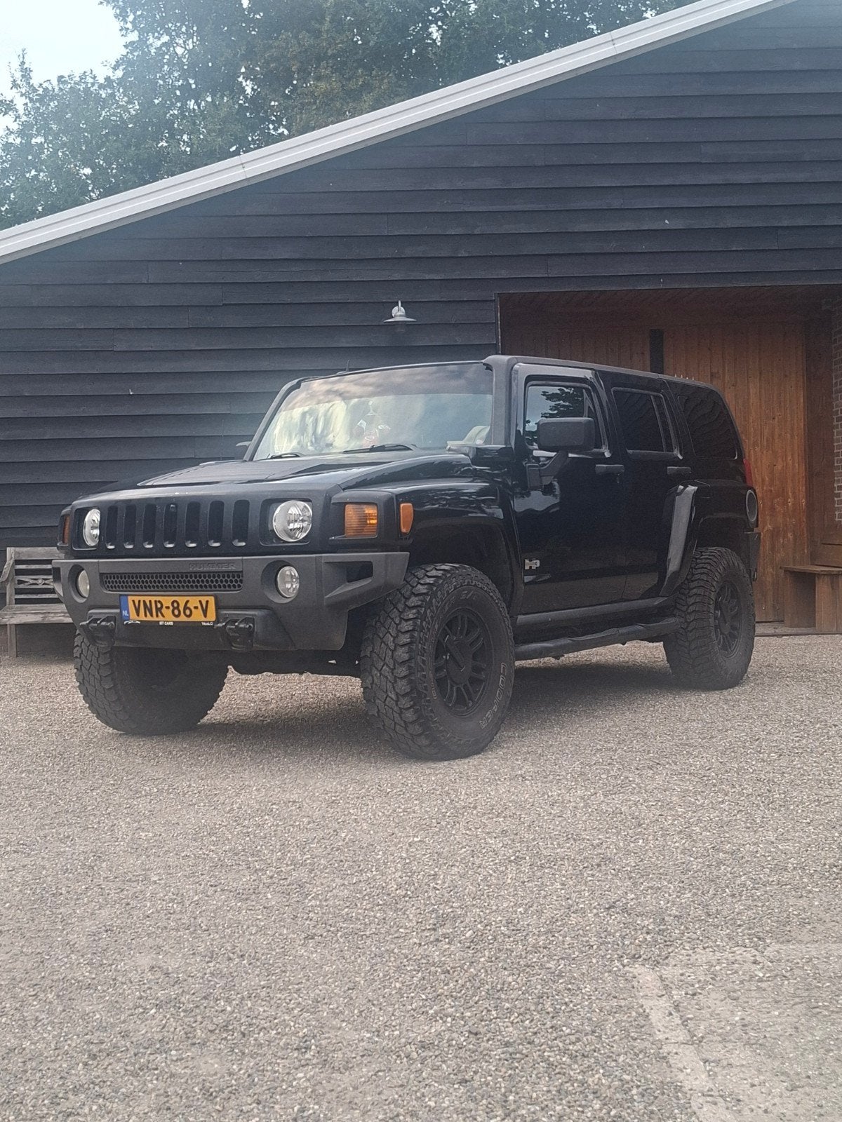 Hummer h3  grijs kenteken benzine goedkoop in de belasting, 223 pk, Zwart, 2120 kg, 3460 cc
