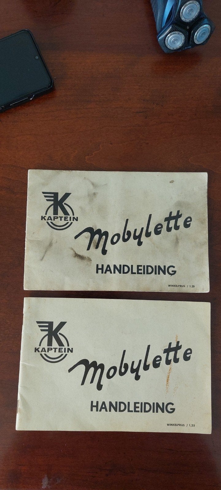 2x Kaptein Mobylette Handleiding uit 1966, Ophalen of Verzenden, Gebruikt