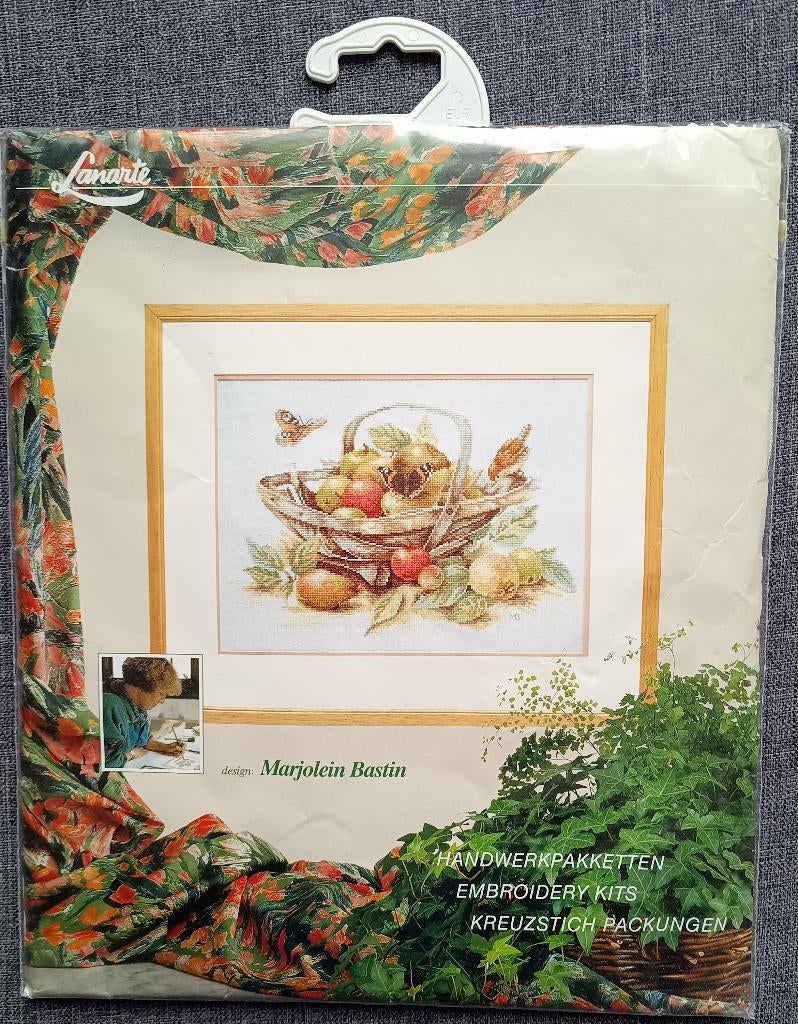 Borduurpakket Lanarte Marjolein Bastin 34261 Mand met appels, Ophalen of Verzenden, Nieuw, Handborduren, Borduurpakket