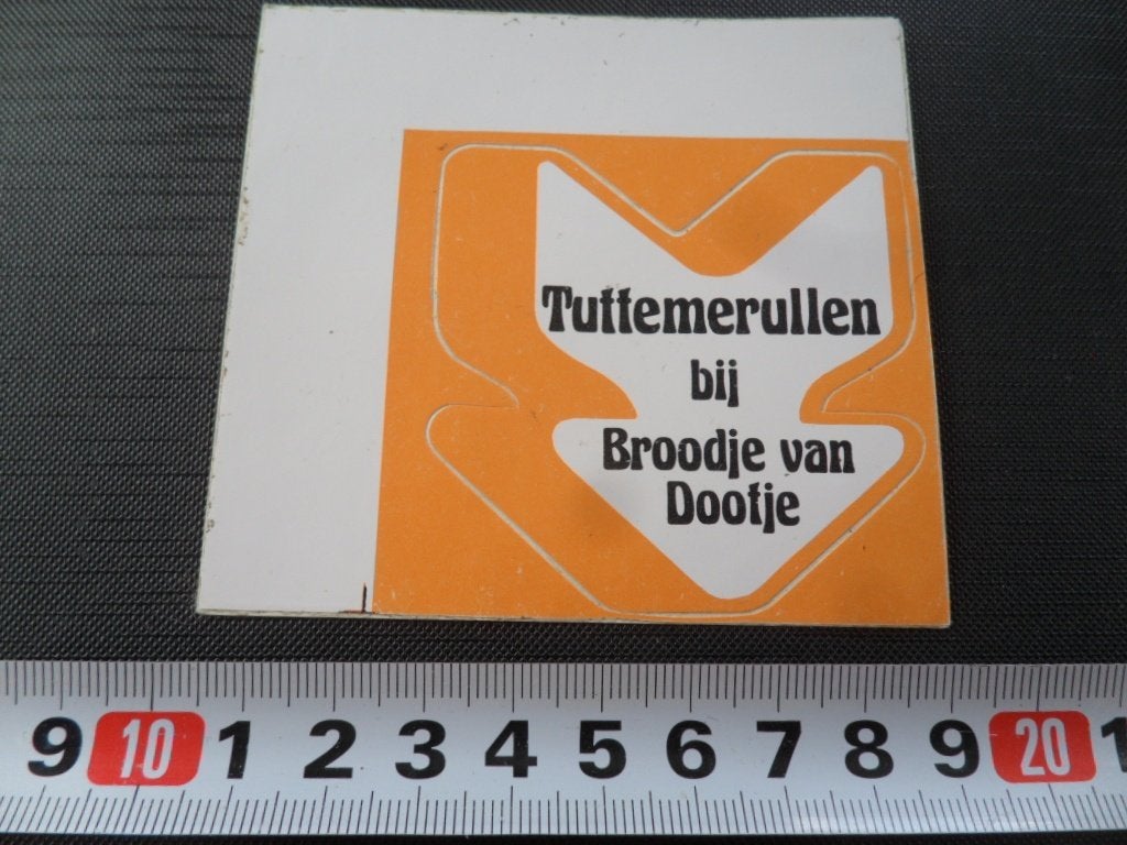 sticker TUTTEMERULLEN bij Broodje van Doofje, Ophalen of Verzenden, Zo goed als nieuw