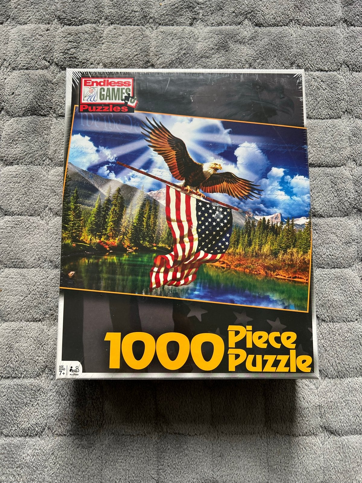 NIEUW, gave puzzel ‘The Patriot’ met adelaar, 1000 stukjes, Ophalen of Verzenden, 500 t/m 1500 stukjes, Nieuw, Legpuzzel
