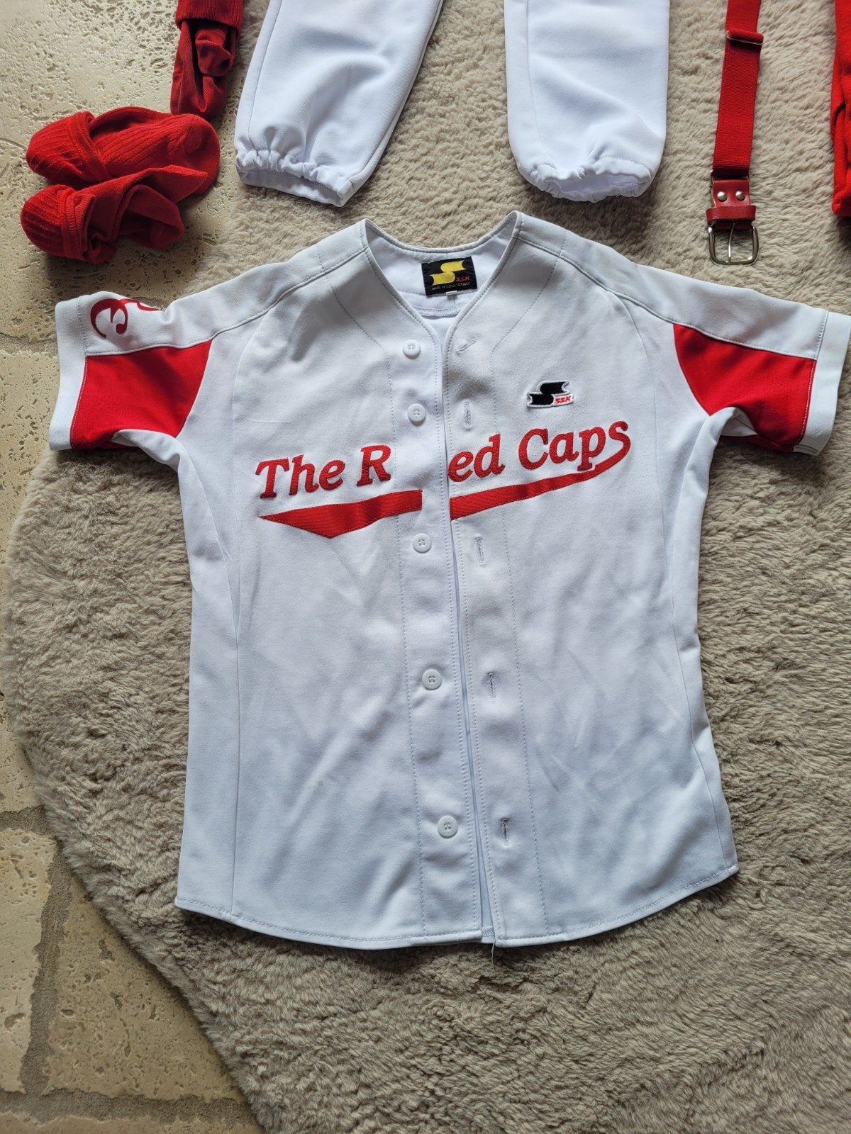 The red caps honkbal shirt maat Youth L (yl), Gebruikt, SSK, Jongen of Meisje, Ophalen of Verzenden
