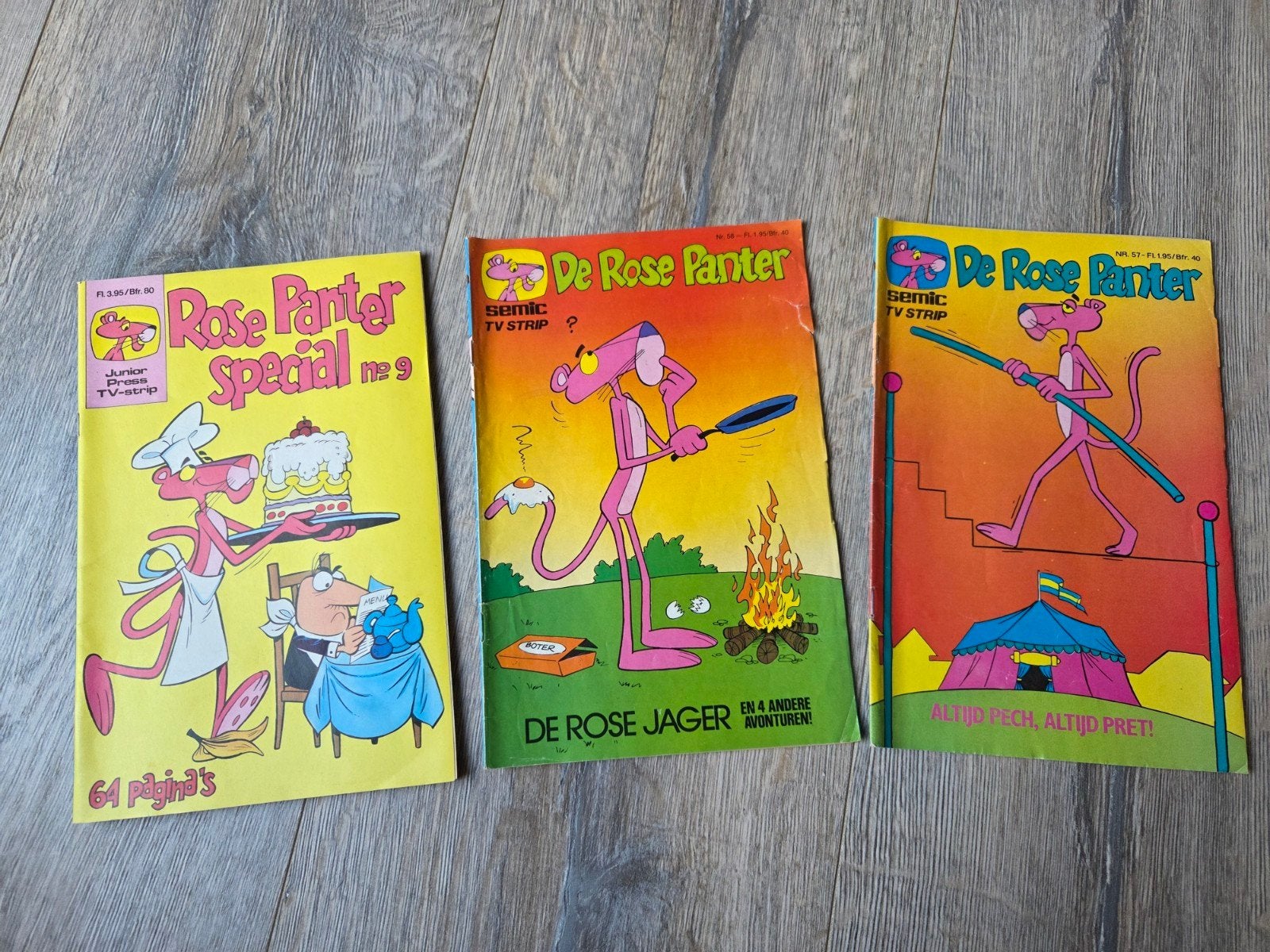 Pink Panther stripboeken - 3 stuks, Gelezen, Ophalen of Verzenden, Meerdere stripboeken, Rose panter