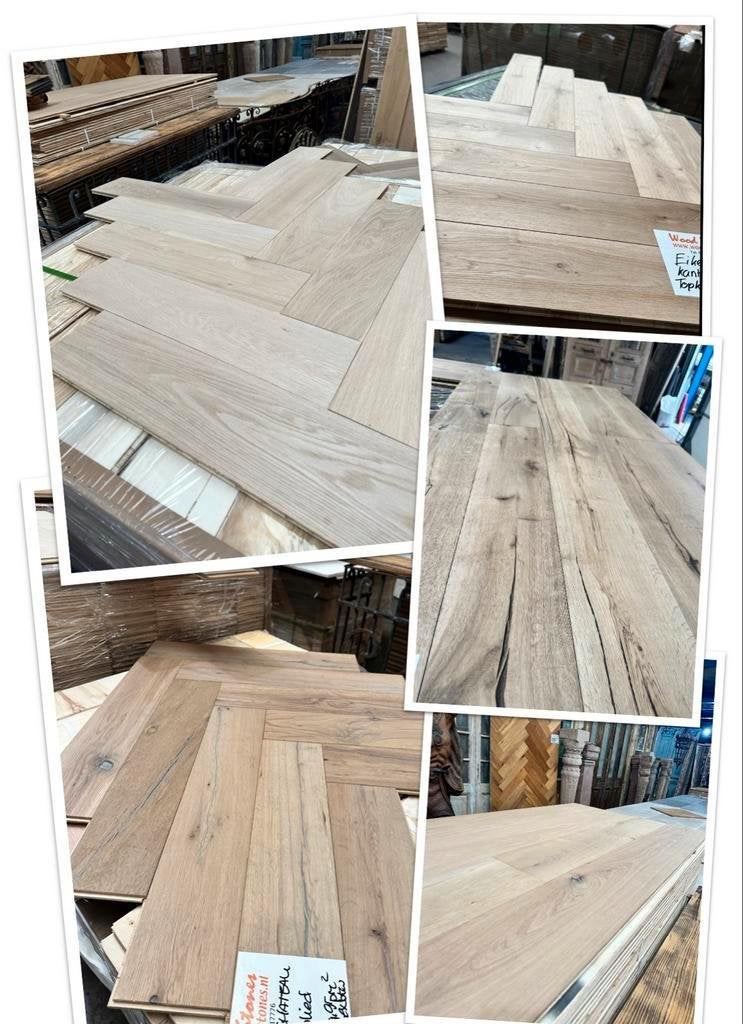 Parket eiken vloeren groot assortiment nergens goedkoper!!!, Ophalen of Verzenden, Nieuw, Parket