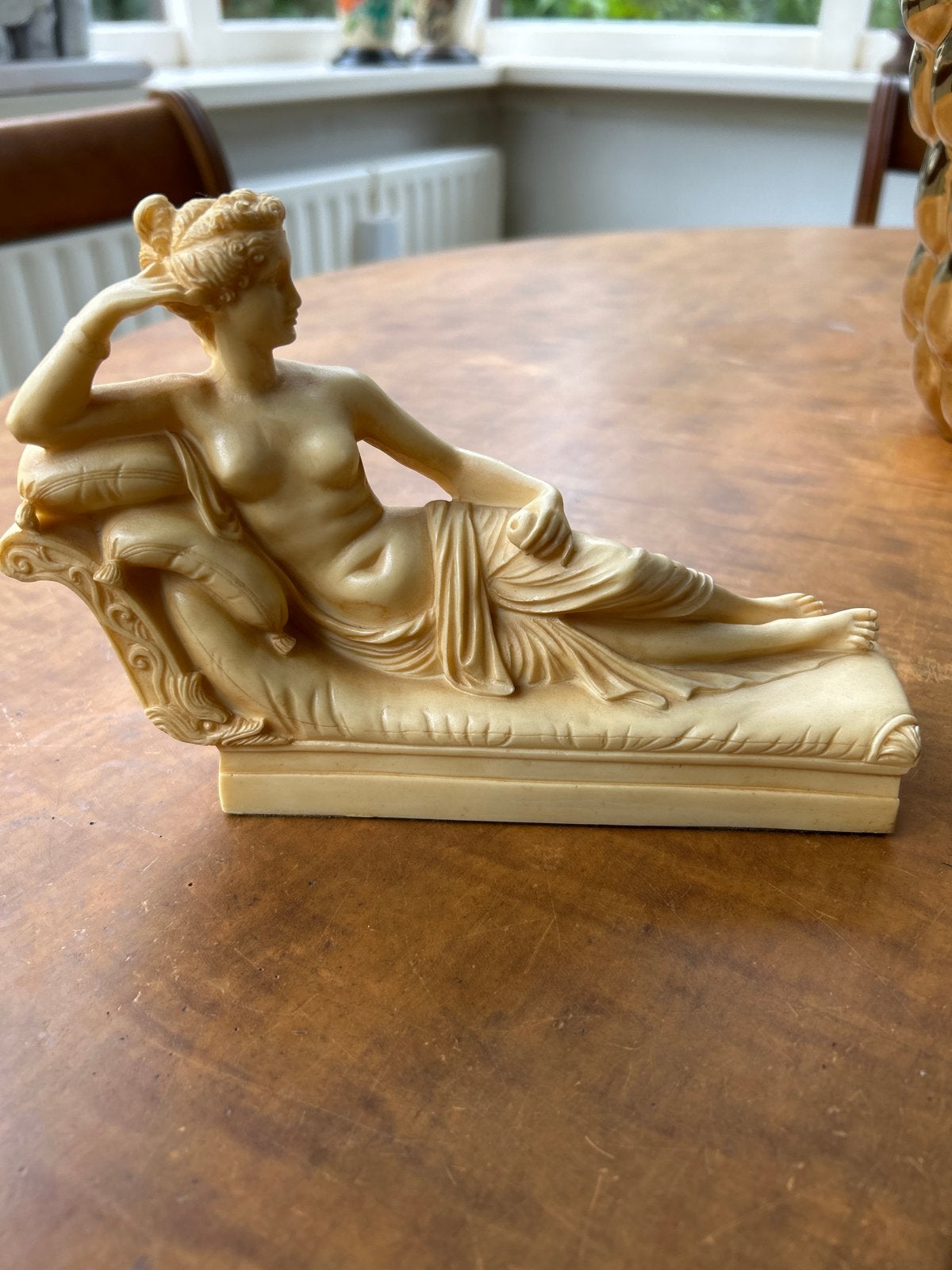 Replica Paolina Borghese als Venus door G. Ruggeri, Minder dan 20 cm, Kunststof, Ophalen of Verzenden, Beeld