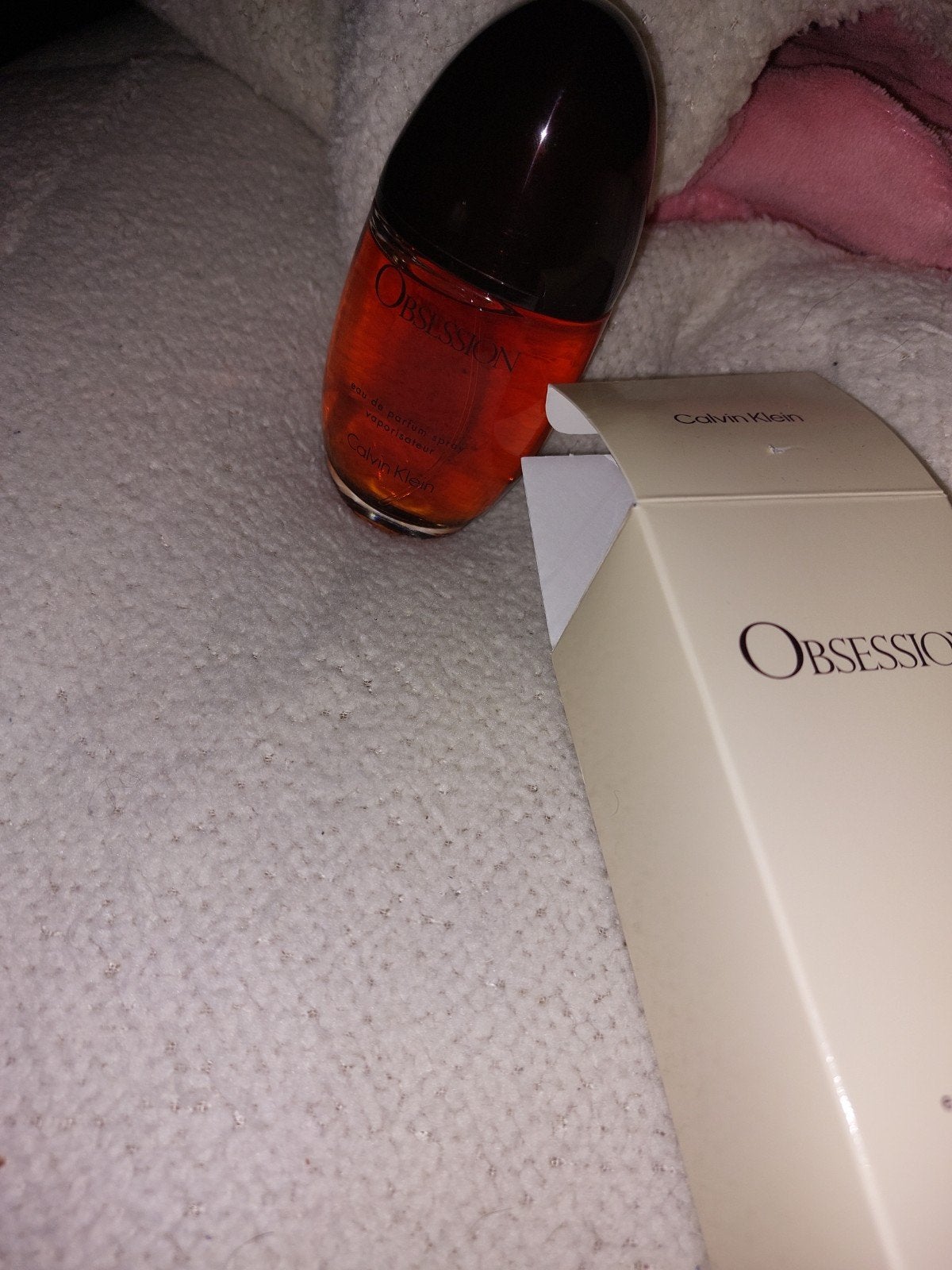 dames parfum Obsesion calvin klein, Ophalen of Verzenden, Nieuw, Gezichtsbruiner, Minder dan 10 lampen