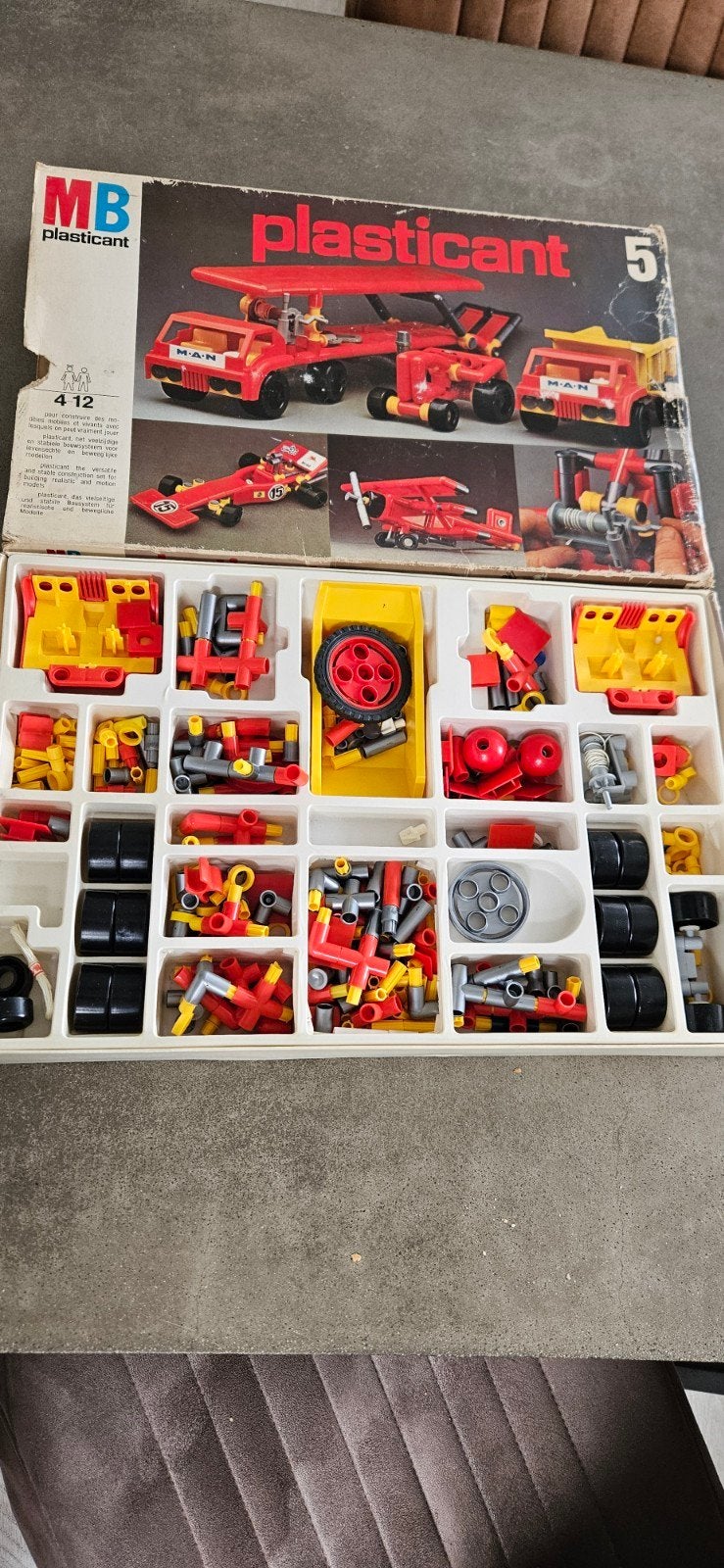 MB Plasticant Vintage Bouwset - Zeldzaam Speelgoed, Ophalen of Verzenden, Gebruikt, Overige merken