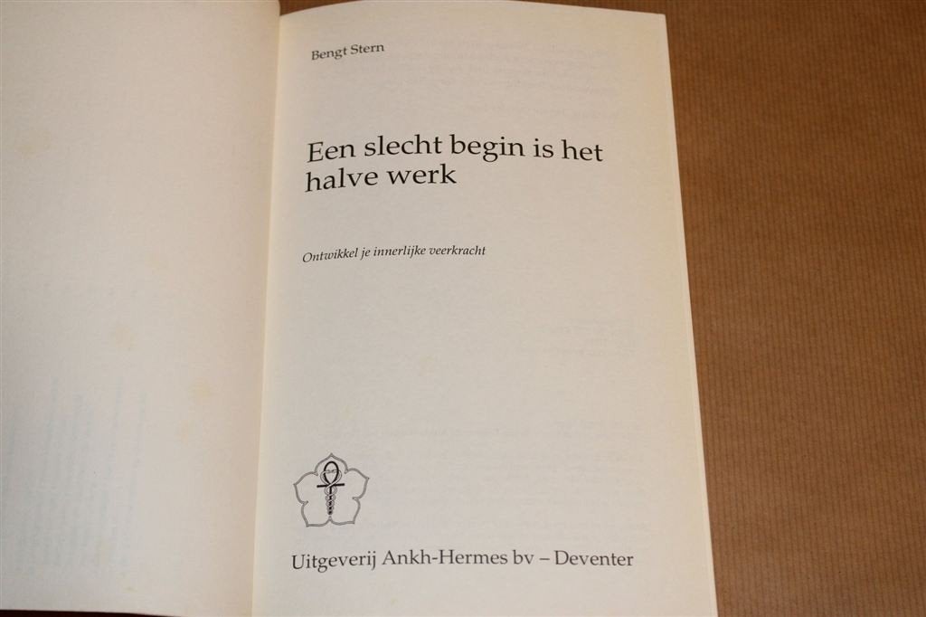 Een Slecht Begin is het Halve Werk — Ontwikkel je Veerkracht, Ophalen of Verzenden, Gelezen, Overige onderwerpen, Achtergrond en Informatie