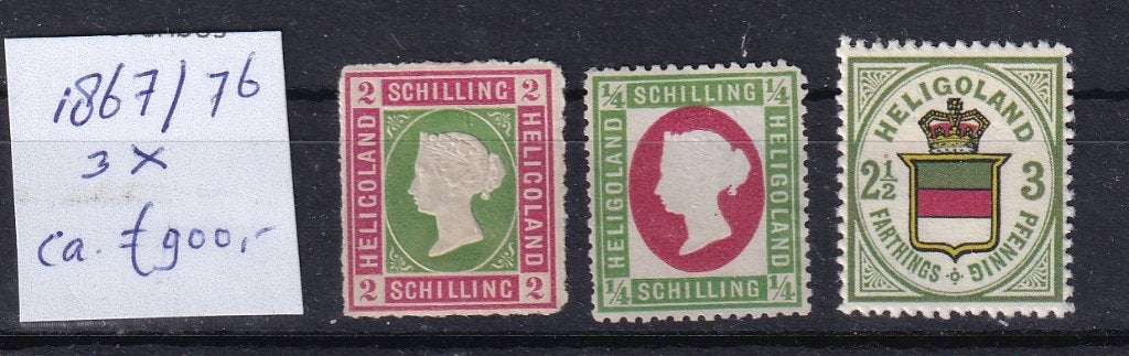 A15A) 1867/76 Helgoland ca €900 3x geen garantie, Ophalen of Verzenden, Overige periodes, Postfris