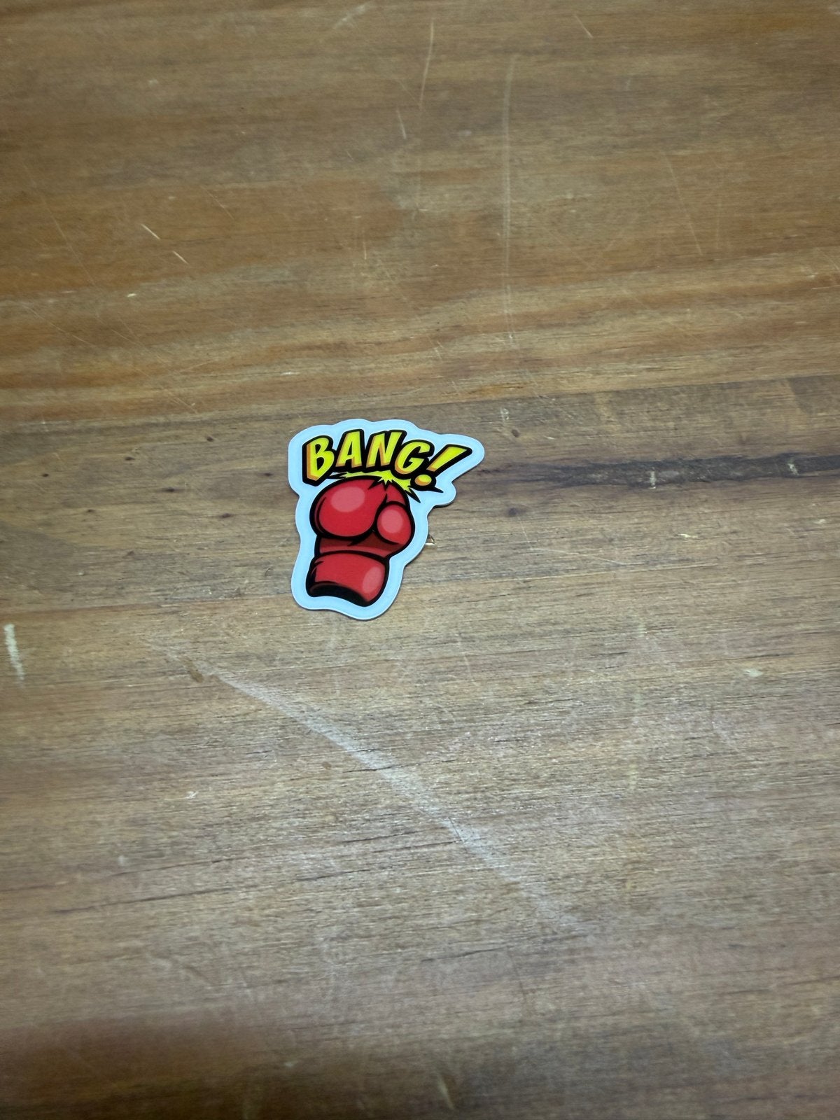Jumbo Boks Sticker - 'BANG!' Boks handschoen, Jumbo, Ophalen of Verzenden