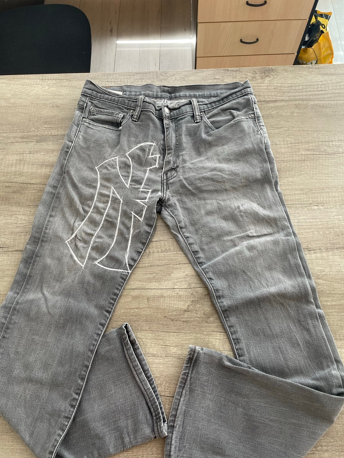 Levi's 504 Jeans Grijs W34 L32 - Zo goed als nieuw, Ophalen of Verzenden, Zo goed als nieuw, Grijs, W33 - W34 (confectie 48/50)