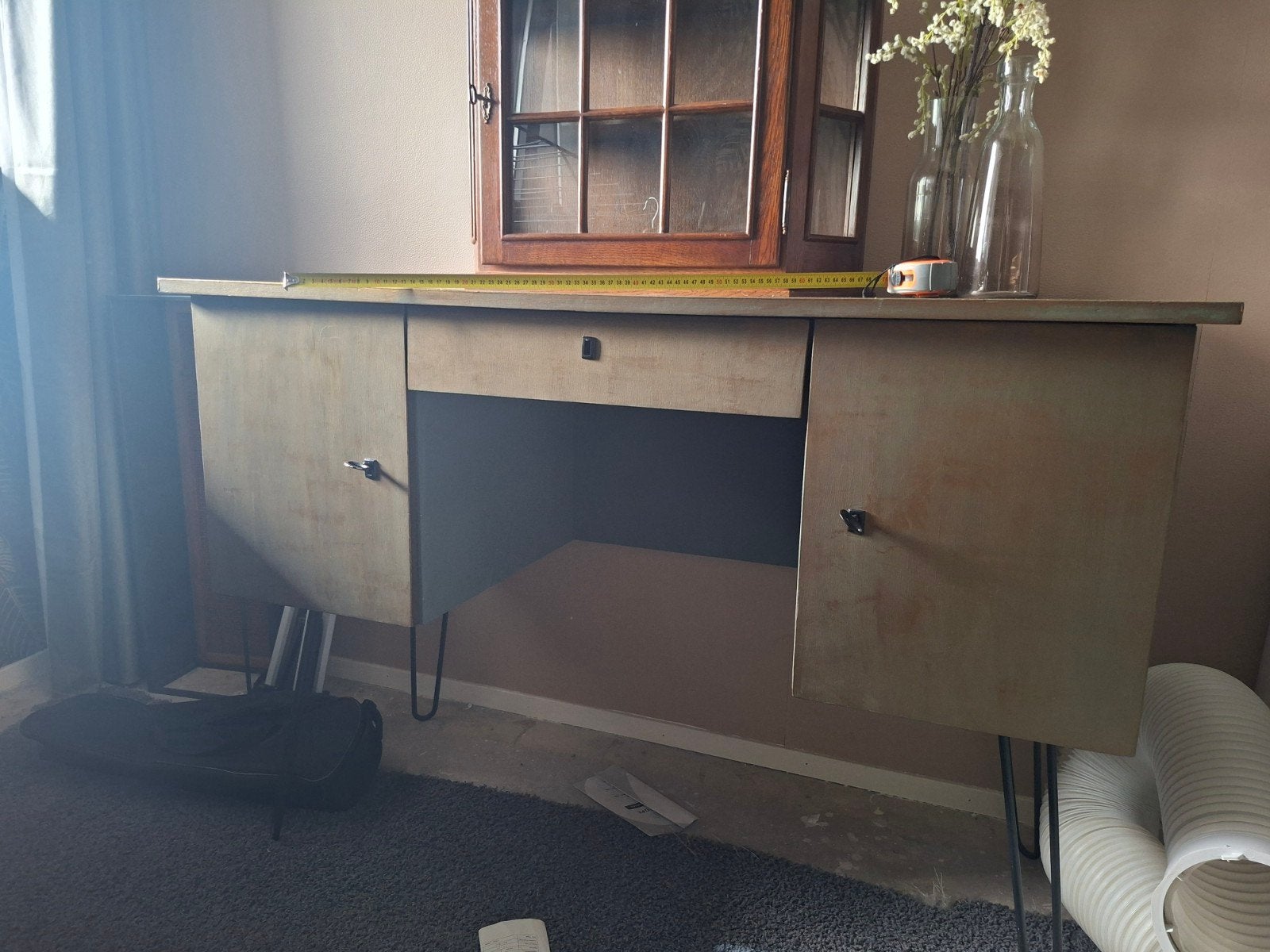 Vintage bureau - opknapper, Ophalen, Gebruikt, Hout, Vintage