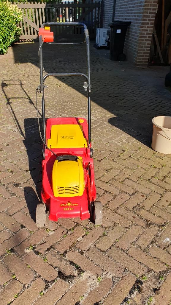 Wolf Garten elektrische grasmaaier, doet het prima., Tuin en Terras, Ophalen, Elektrische grasmaaier, Opvangbak, Wolf Garten