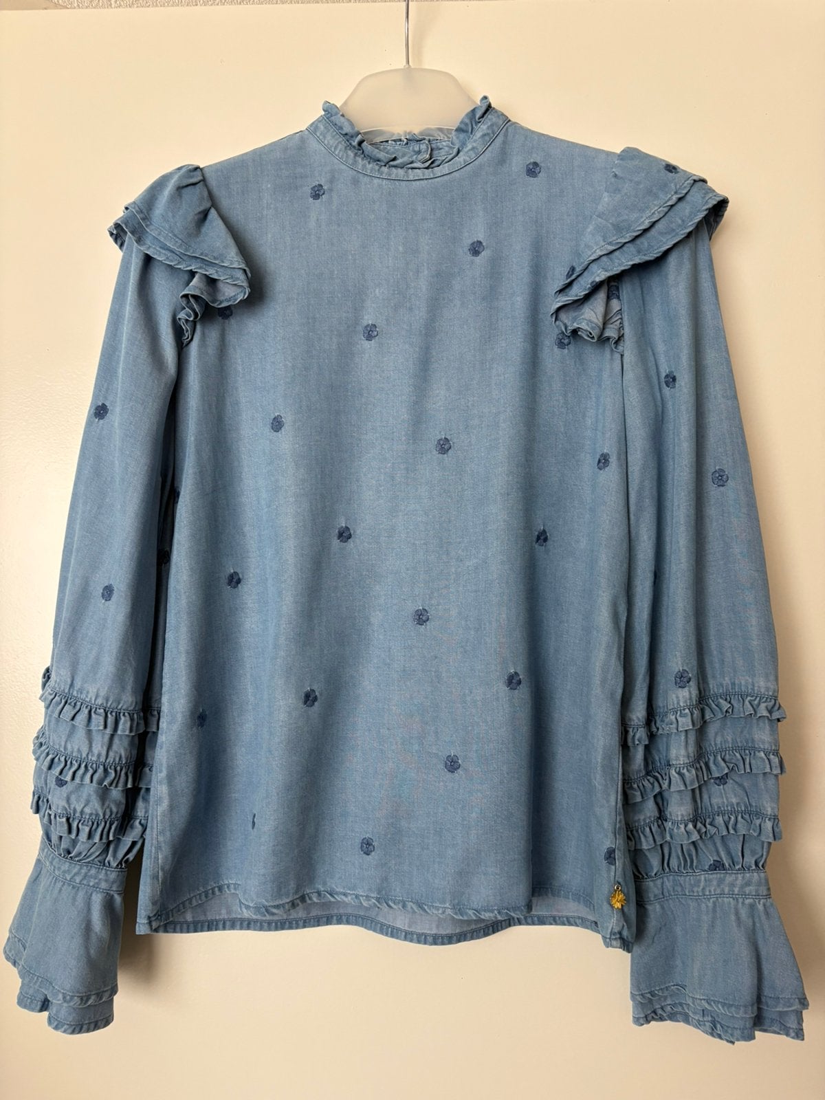 Blouse van Fabienne Chapot in maat 34, Ophalen of Verzenden, Zo goed als nieuw, Maat 34 (XS) of kleiner, Blauw