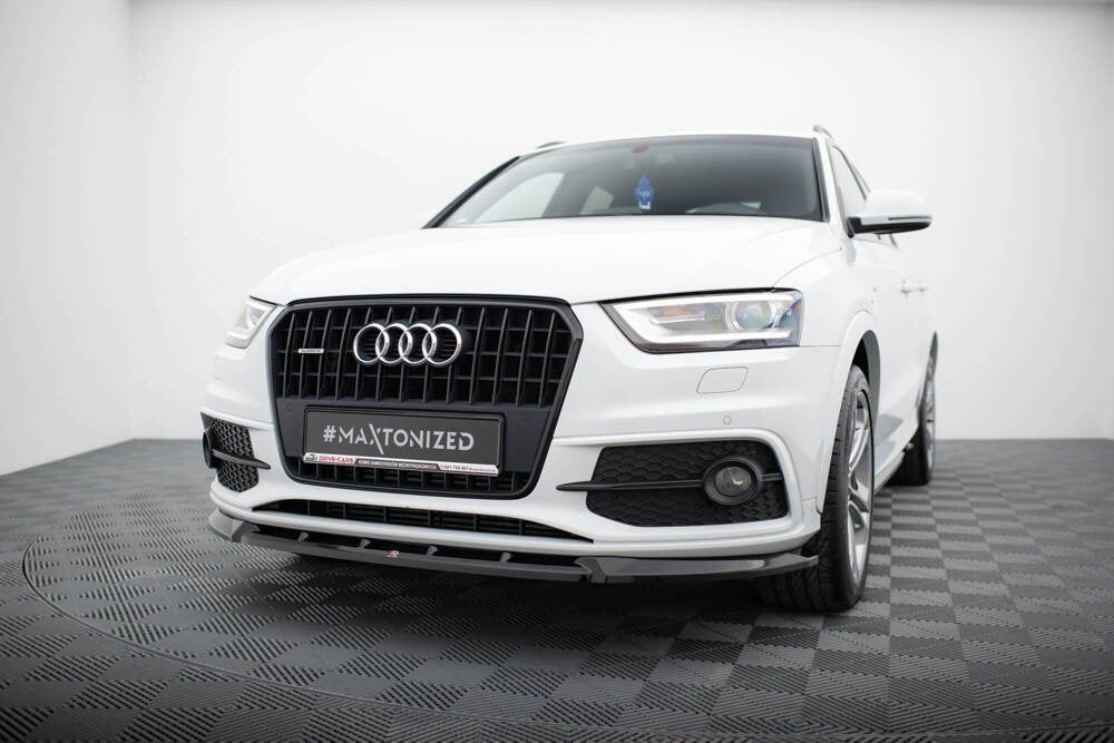 Voorlip sideskirt diffuser spoiler - Audi Q3 S-line 8U 11-14, Auto diversen, Tuning en Styling, Ophalen of Verzenden