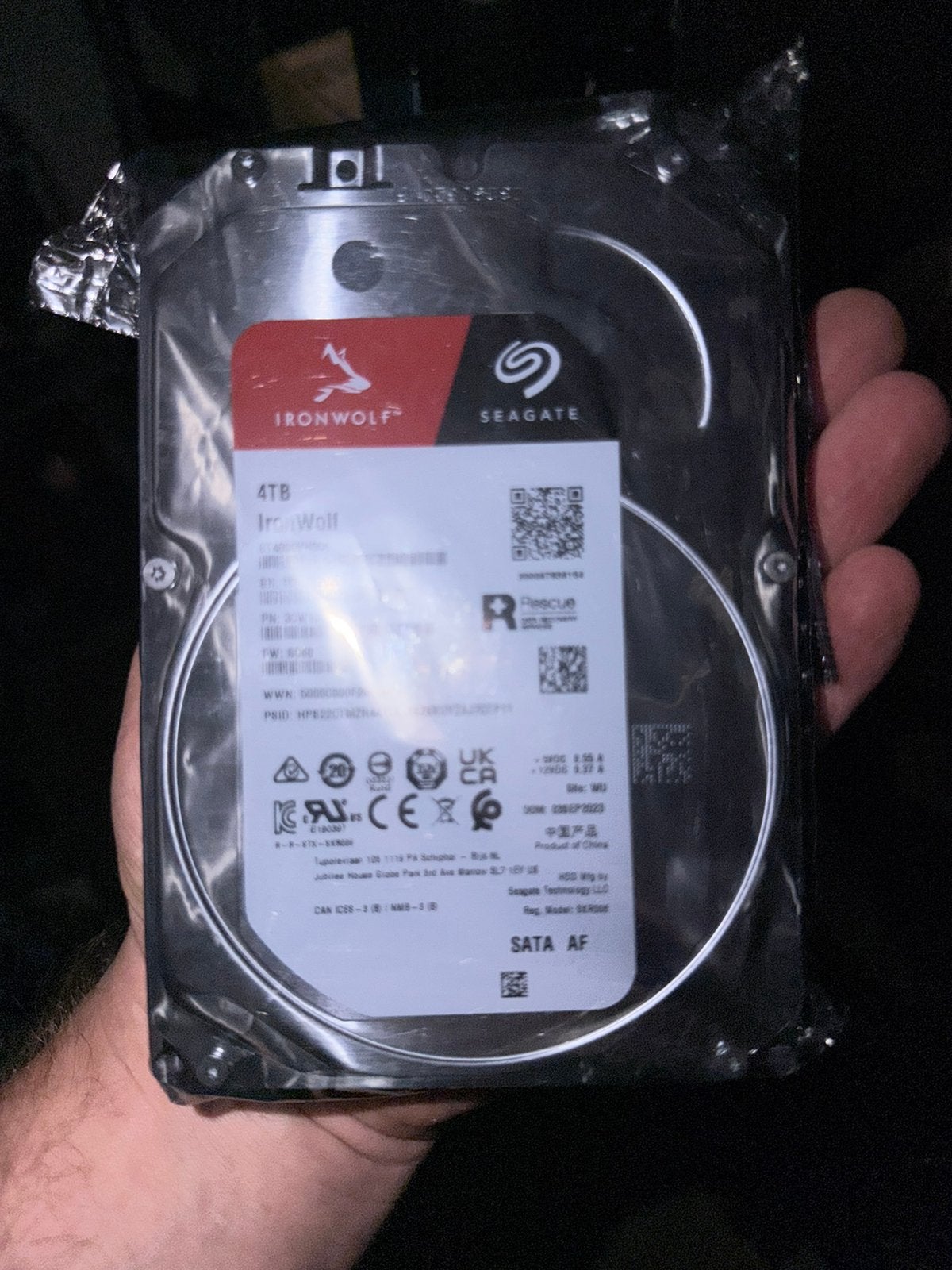 Seagate IronWolf NAS HDD (ST4000VN006), 4TB, Ophalen of Verzenden, Zo goed als nieuw, Desktop