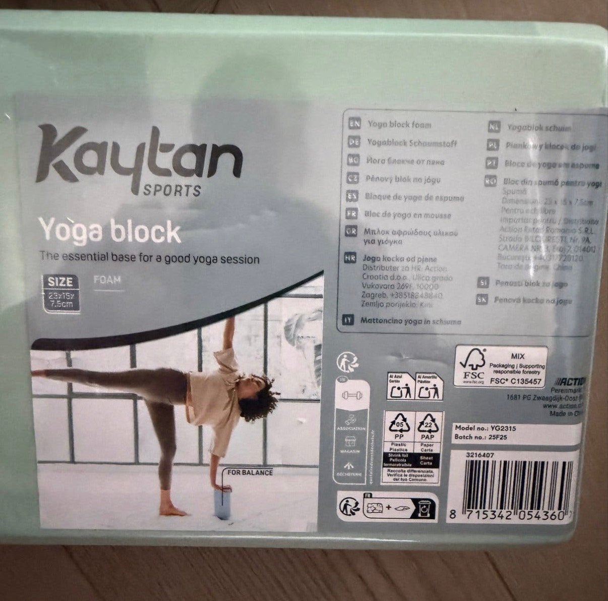 2 Kaytan Sports Yoga Blok Foam - Nieuw, Sport en Fitness, Ophalen of Verzenden, Nieuw, Yoga-accessoire